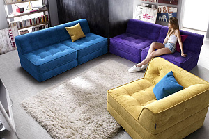 Компактные диваны Гоа без ножек для гостиной, легкий вес, без скрипа, не портит пол